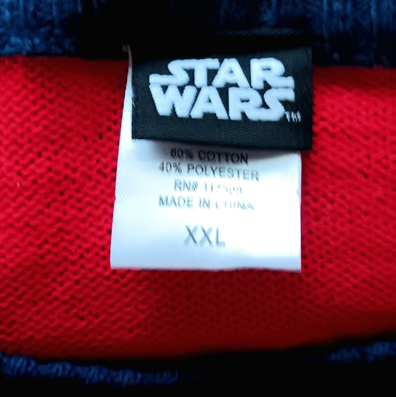 STAR WARS Christmas Sweater: sz. XXL - Picture 2 of 4